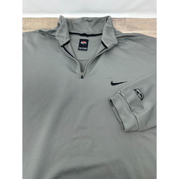 Vintage Nike Tiger Woods Quarterzip Men's 2XL Yin Yang Classic Grey Sunday Golf - Picture 1 of 14